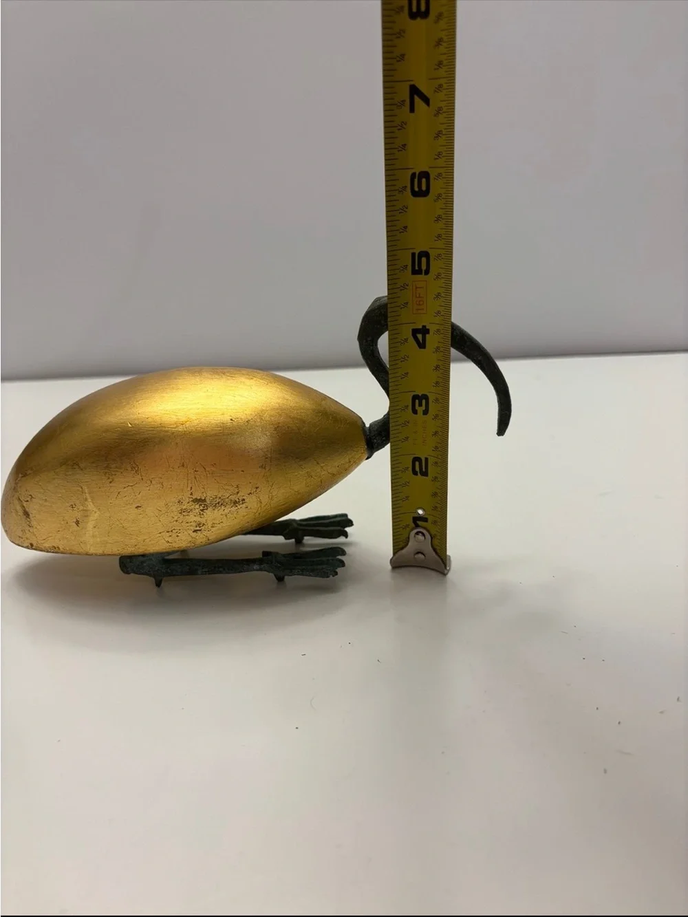 Copper  sacred ibis sculpture, a traditional symbol of the Egyptian god Thoth
